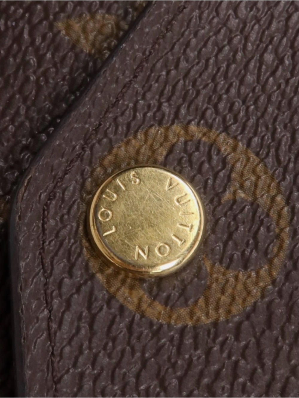Louis Vuitton Monogram Canvas Envelope Wallet in Brown and Gold - Picture 13 of 15